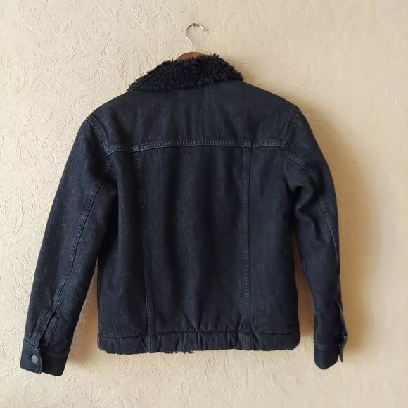 Madewell Sherpa Motorcycle Jean Jacket - Picture 2 of 9